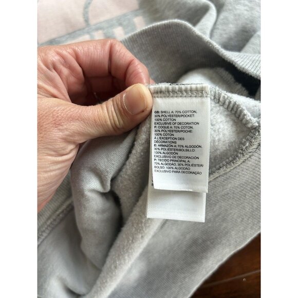 THE NORTH FACE Women's Trivert Pullover Hoodie Grey Pink Logo Small - Picture 4 of 8